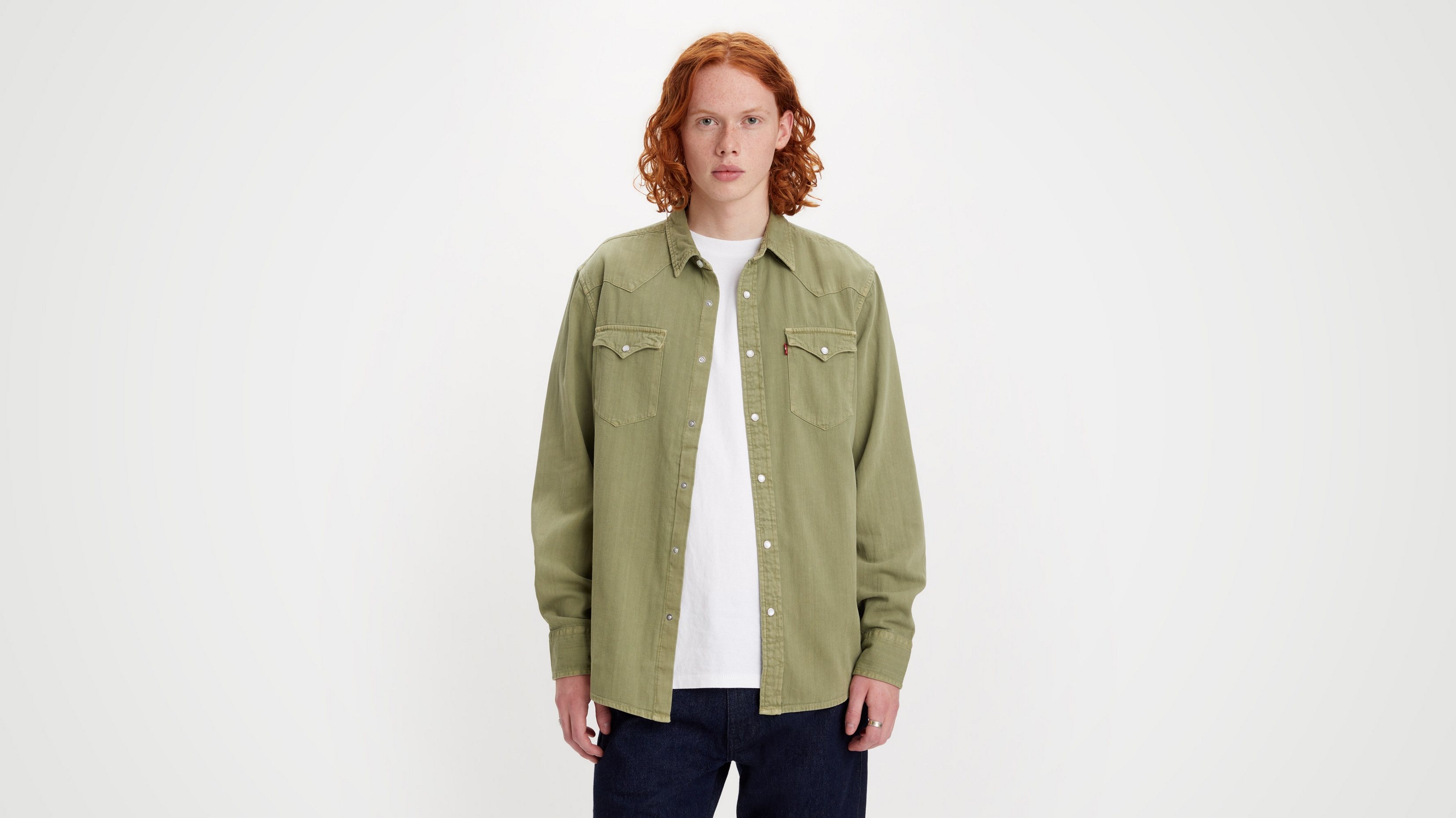 

Рубашка мужская Levi's 85745-0082 зеленая S, Зеленый, 85745-0082