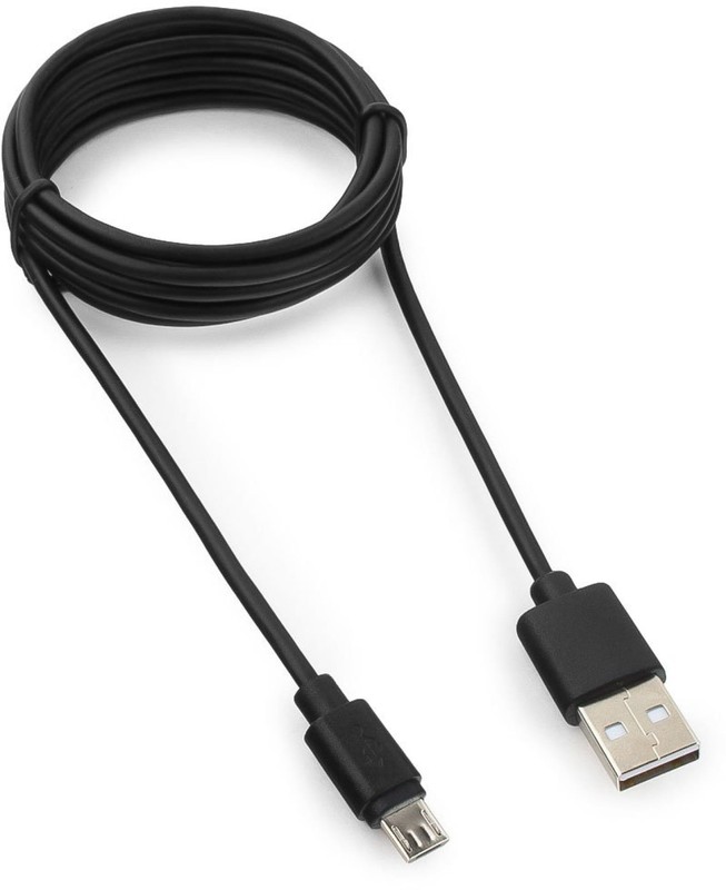 Кабель Gembird GCC-mUSB2-AMBM-1.8M USB - micro USB 1.8 м, черный