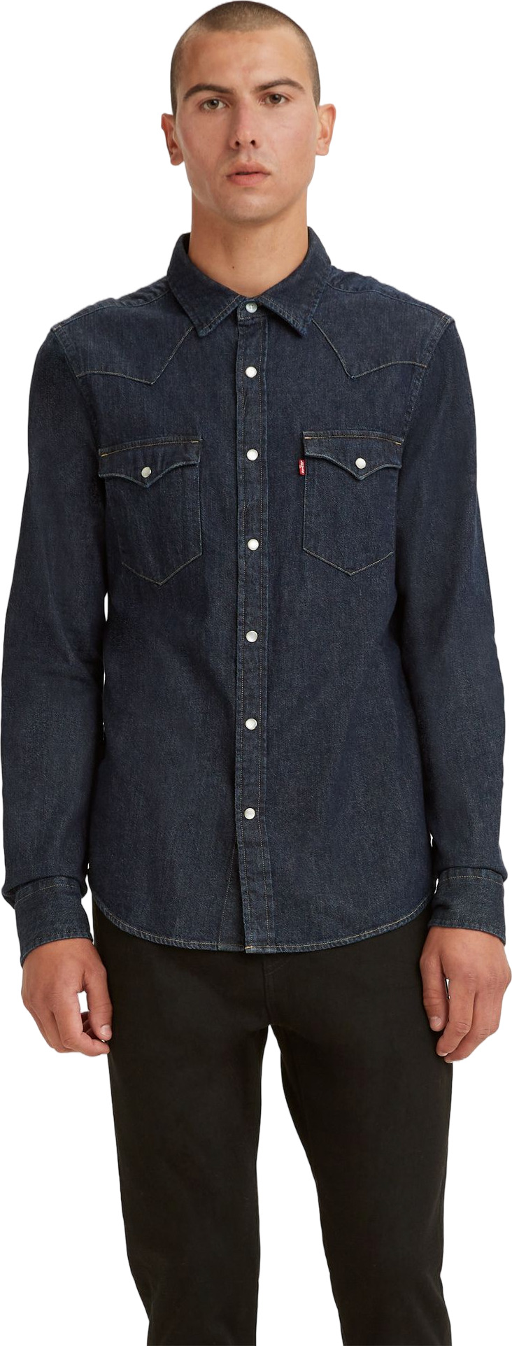 

Рубашка мужская Levi's 85745-0002 синяя 2XL, Синий, 85745-0002