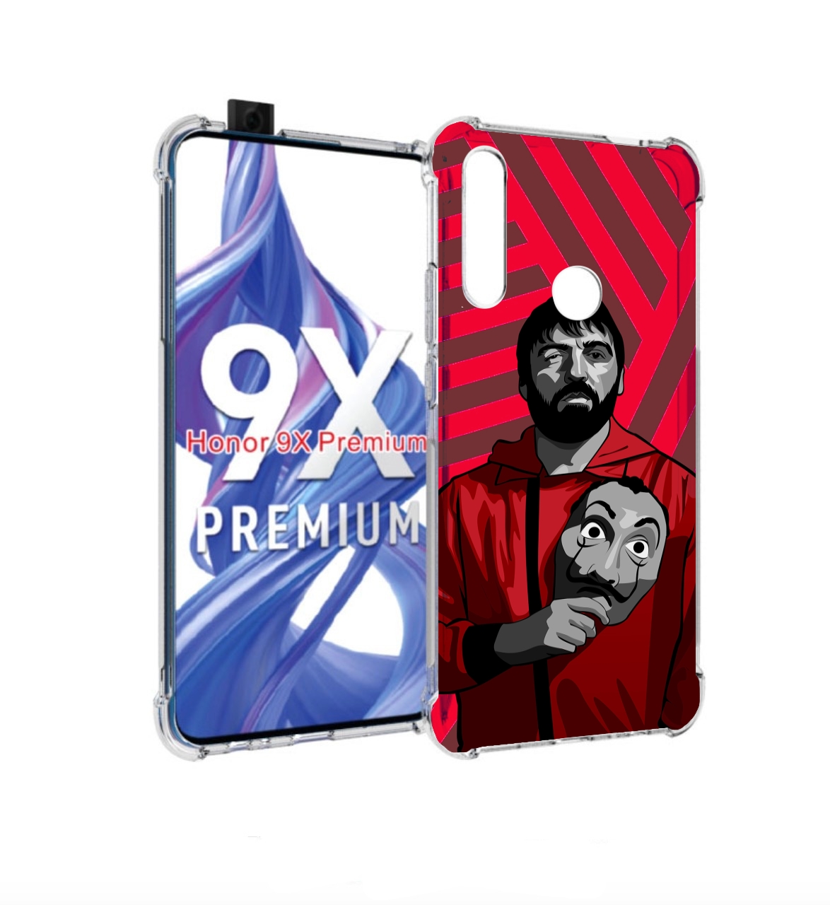

Чехол бампер MyPads Богата-Бумажный-дом для Honor 9X (STK-LX1)/H, Прозрачный, Tocco