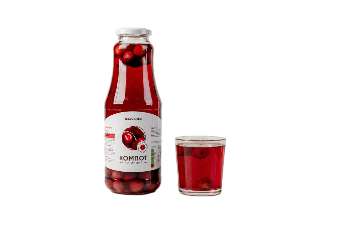 

Компот ВкусВилл из вишни 1 л