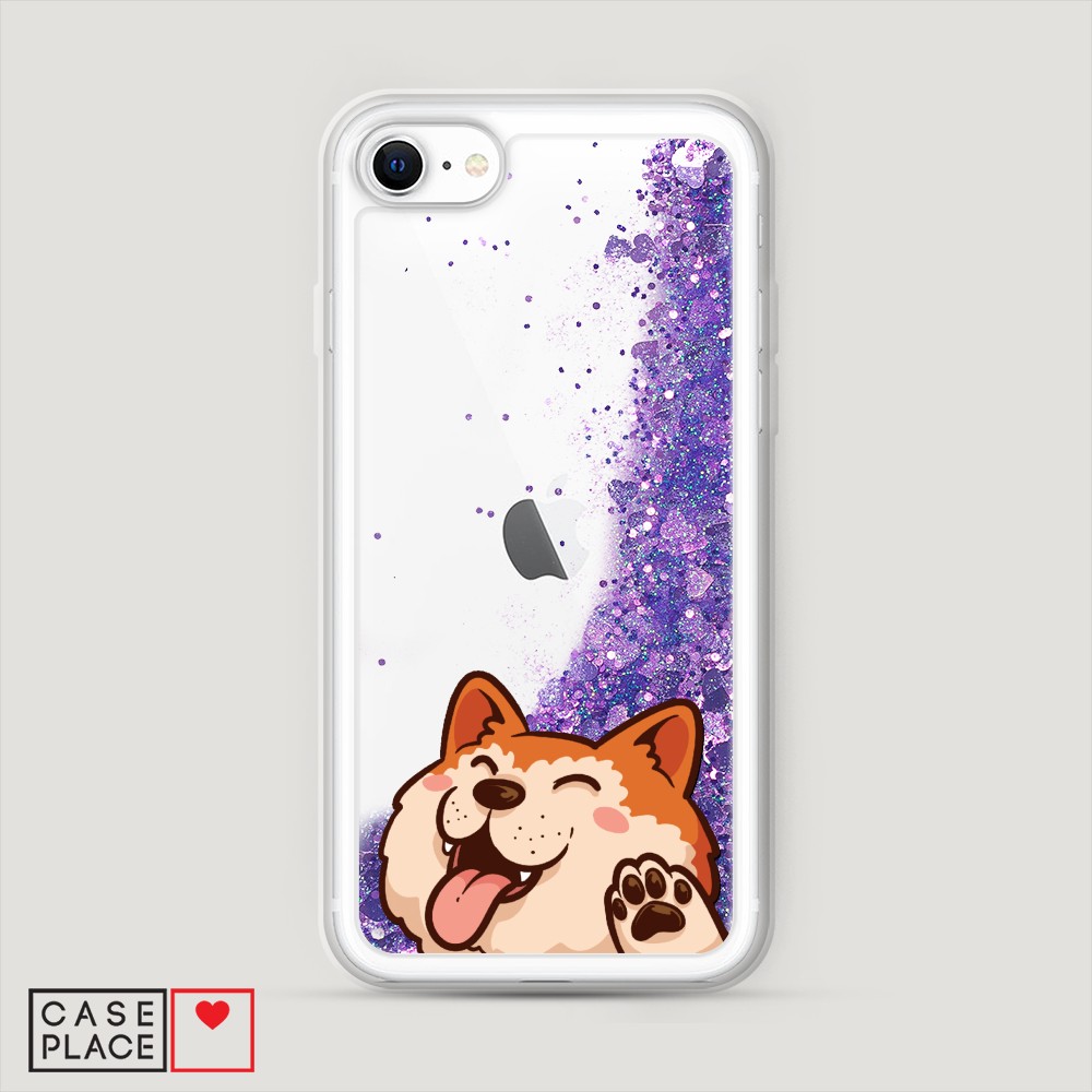 

Чехол Awog на Apple iPhone SE 2020 / Айфон SE 2020 "Акита-ину машет", Разноцветный, 12492-1