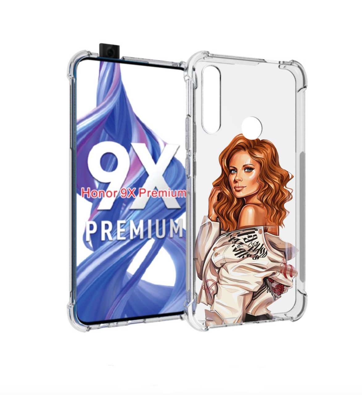 

Чехол бампер MyPads Бежевая-куртка женский для Honor 9X (STK-LX1, Прозрачный, Tocco