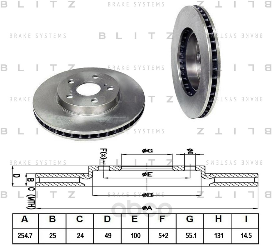 

Диск пер.TOYOTA CARINA E, CELICA 92=>