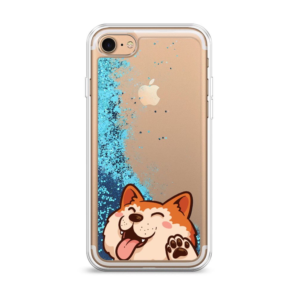 

Чехол Awog на Apple iPhone 8 / Айфон 8 "Акита-ину машет", Разноцветный, 10893-1