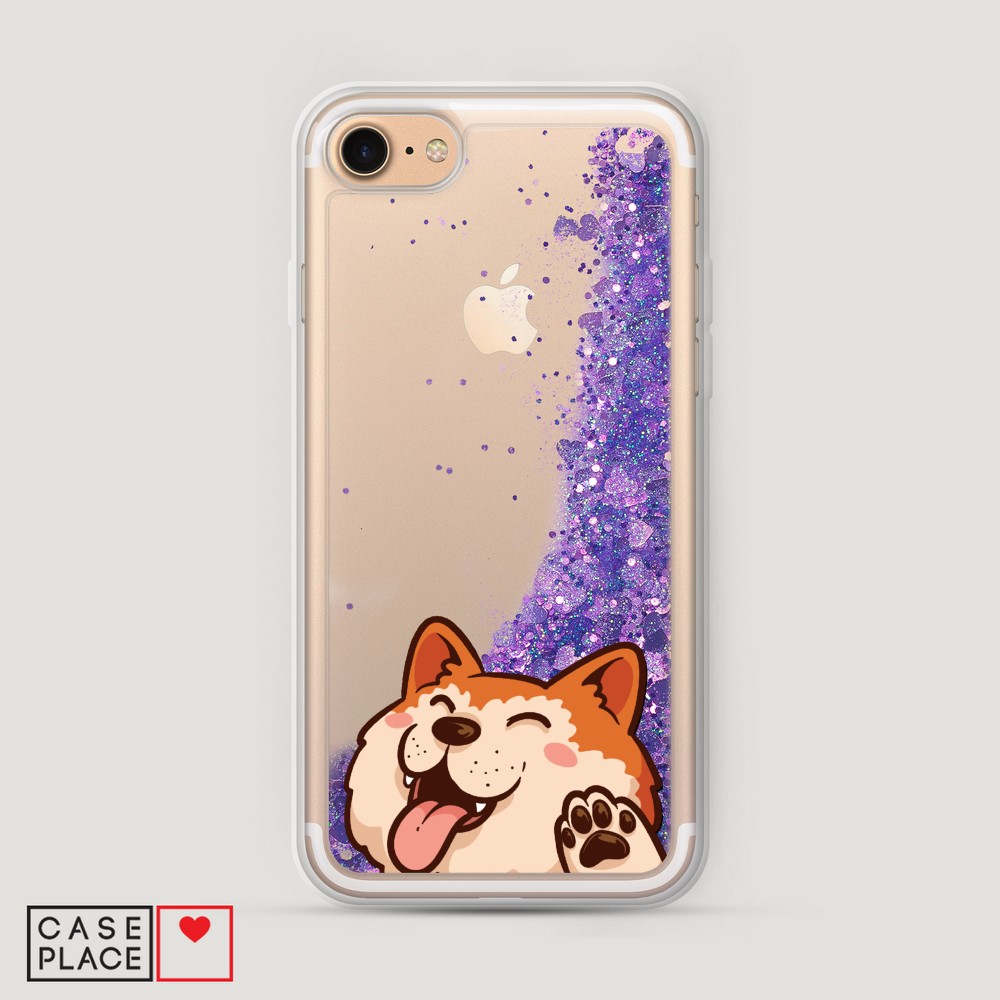 

Чехол Awog на Apple iPhone 8 / Айфон 8 "Акита-ину машет", Разноцветный, 10892-1