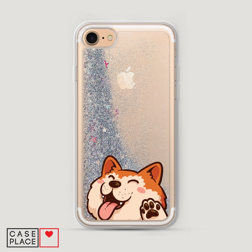 

Чехол Awog на Apple iPhone 8 / Айфон 8 "Акита-ину машет", Разноцветный, 10891-1
