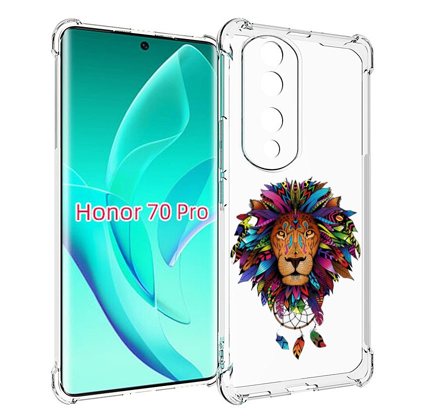 

Чехол MyPads Тотемный Лев для Honor 70 Pro / 70 Pro Plus, Прозрачный, Tocco