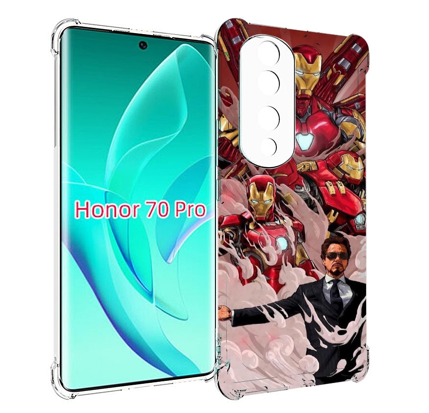 

Чехол MyPads Тони-Старк-и-костюмы для Honor 70 Pro / 70 Pro Plus, Прозрачный, Tocco