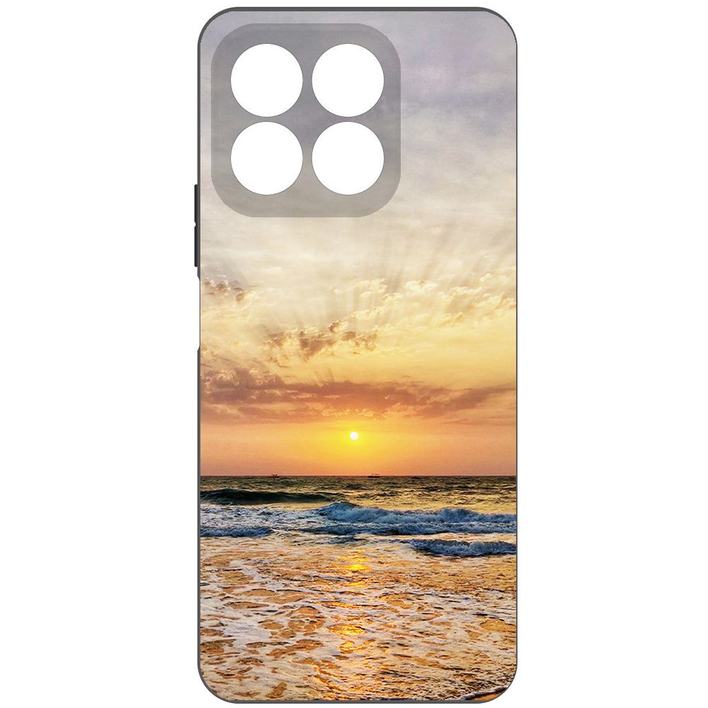 Чехол-накладка Krutoff Soft Case Индия, Пляжи Гоа для Honor X8b черный