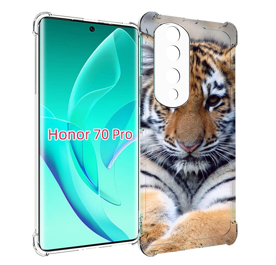 

Чехол MyPads Тигренок для Honor 70 Pro / 70 Pro Plus, Прозрачный, Tocco