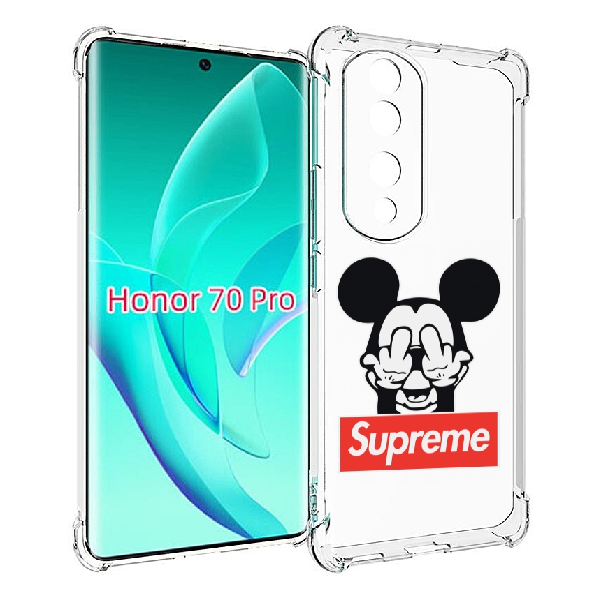 

Чехол MyPads Супримовский-Микки-маус для Honor 70 Pro / 70 Pro Plus, Прозрачный, Tocco