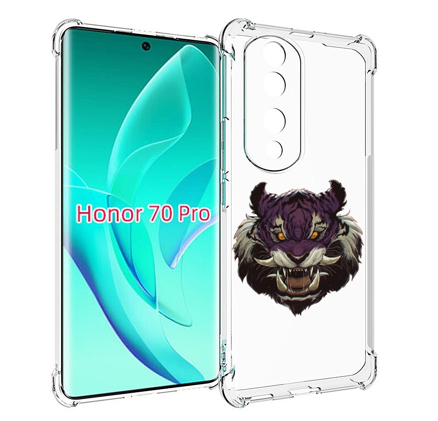 

Чехол MyPads Страшный-тигр для Honor 70 Pro / 70 Pro Plus, Прозрачный, Tocco