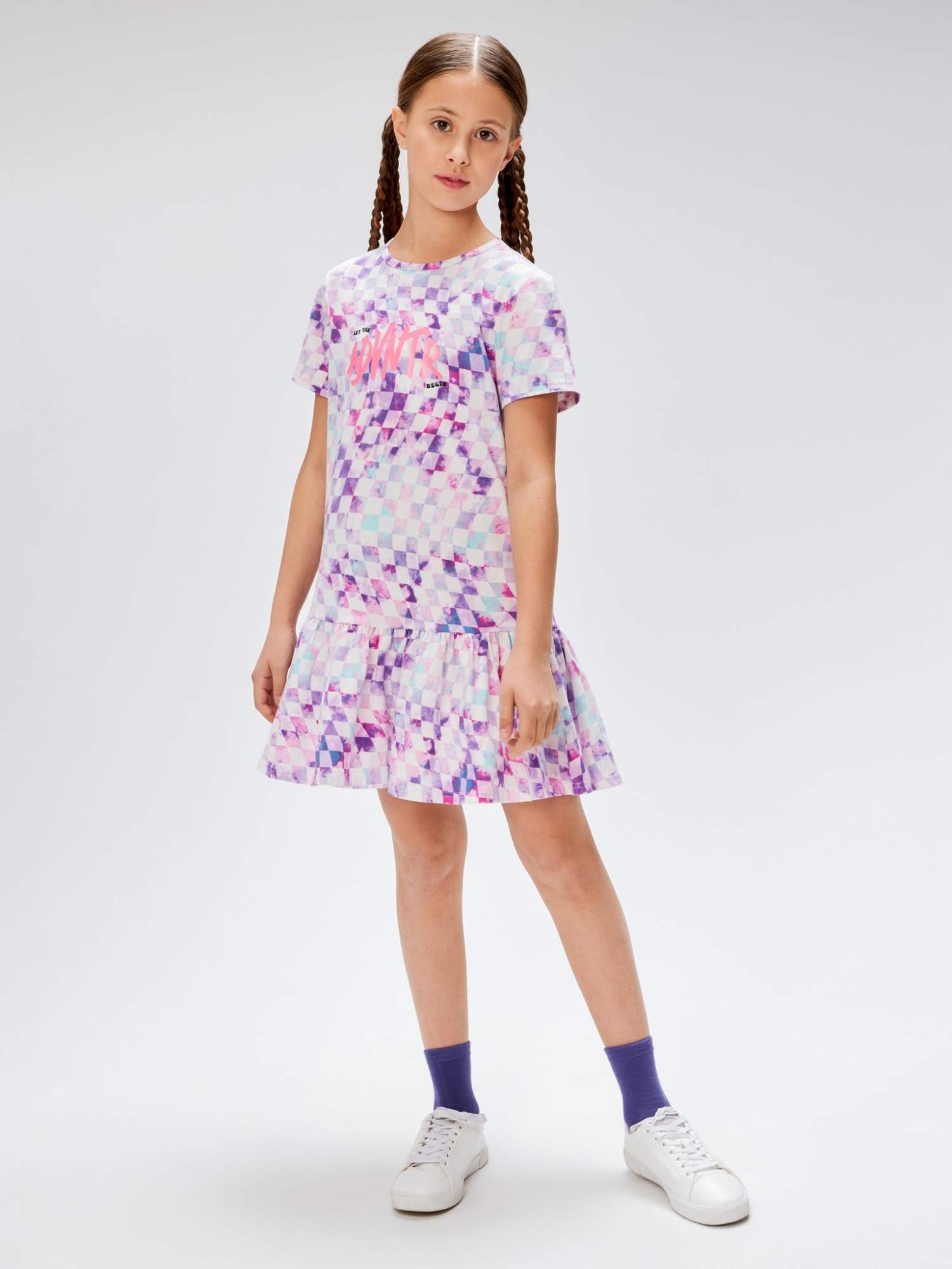 Платье детское Acoola 20220200810, фиолетовый, 122