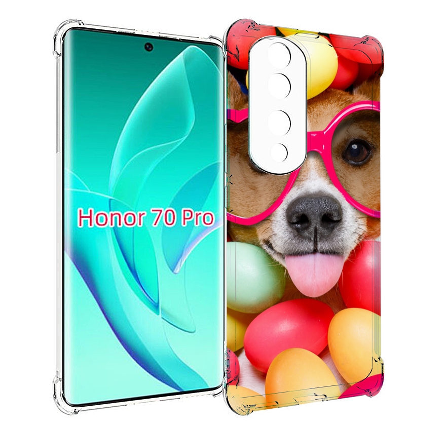 

Чехол MyPads Собака-в-яйцах для Honor 70 Pro / 70 Pro Plus, Прозрачный, Tocco