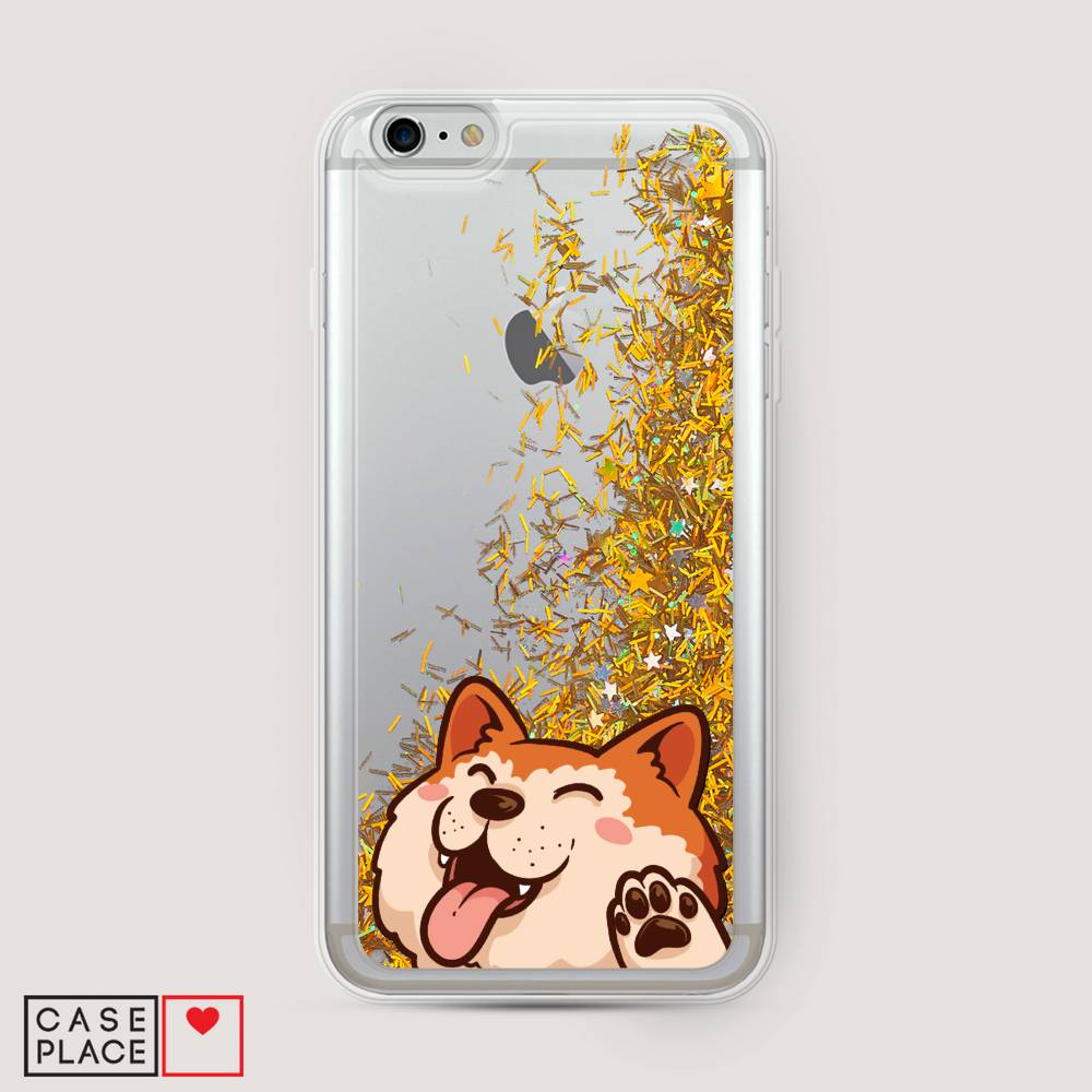 

Чехол Awog на Apple iPhone 6 Plus / Айфон 6 Plus "Акита-ину машет", 10590-1