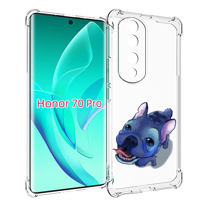 

Чехол MyPads Синий Пес для Honor 70 Pro / 70 Pro Plus, Прозрачный, Tocco