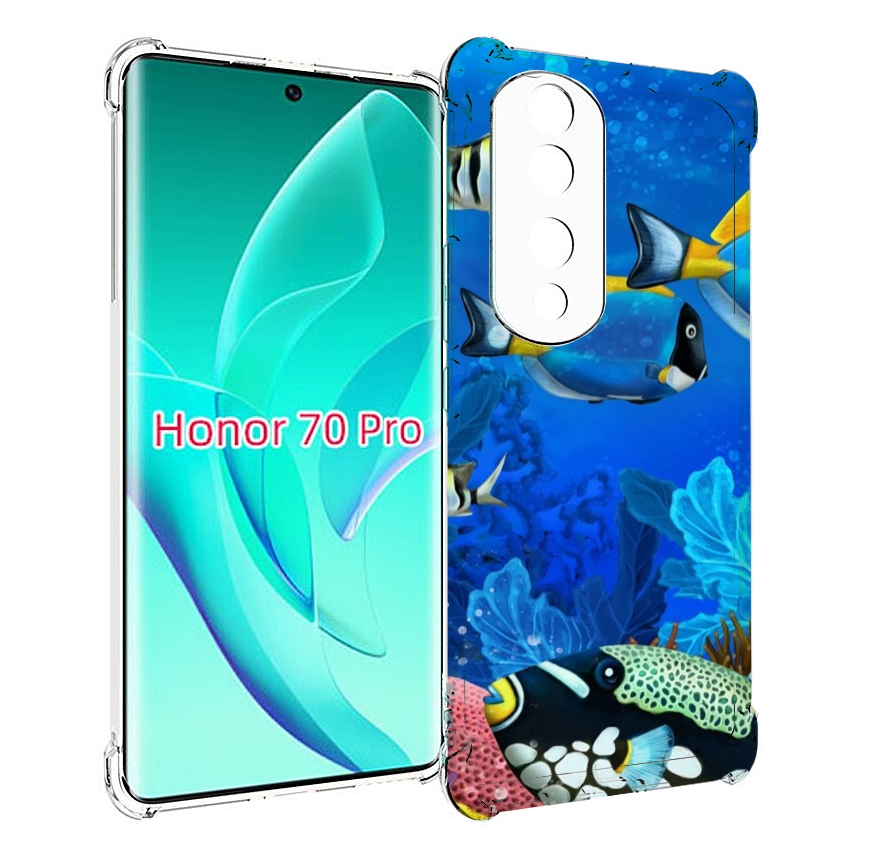 

Чехол MyPads Рыбки для Honor 70 Pro / 70 Pro Plus, Прозрачный, Tocco