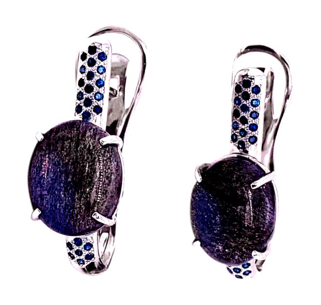 

Серьги из белого золота с сапфиром Art I Fact 0203.0037-earrings-labradorit-sapfir, 0203.0037-earrings-labradorit-sapfir