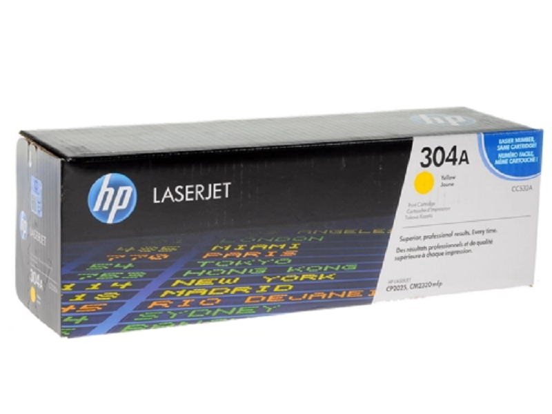

Картридж для лазерного принтера HP (CC532AC) желтый, оригинальный