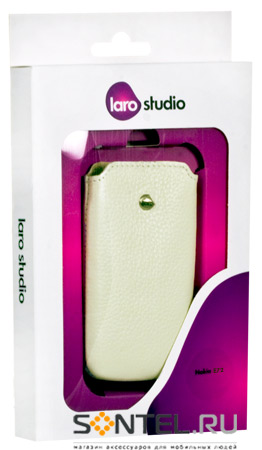 Чехол Laro Studio Sena with strap для Nokia E71/E72 LR0208-06-Б-Р ,Белая симфония