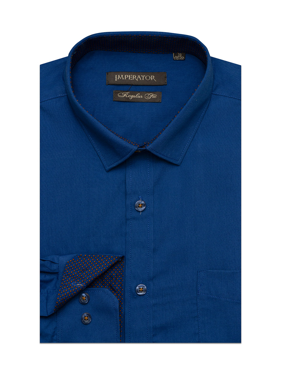 

Рубашка мужская Imperator Indigo-M-sl синяя 41/178-186, Синий, Indigo-M-sl