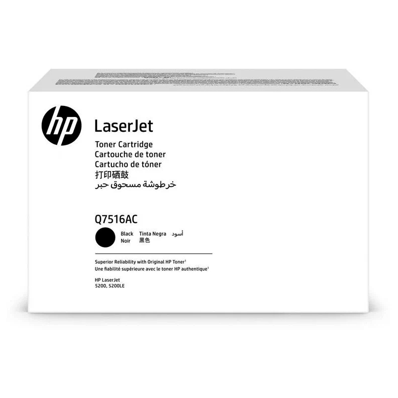 

Картридж для лазерного принтера HP (Q7516AC) черный, оригинальный