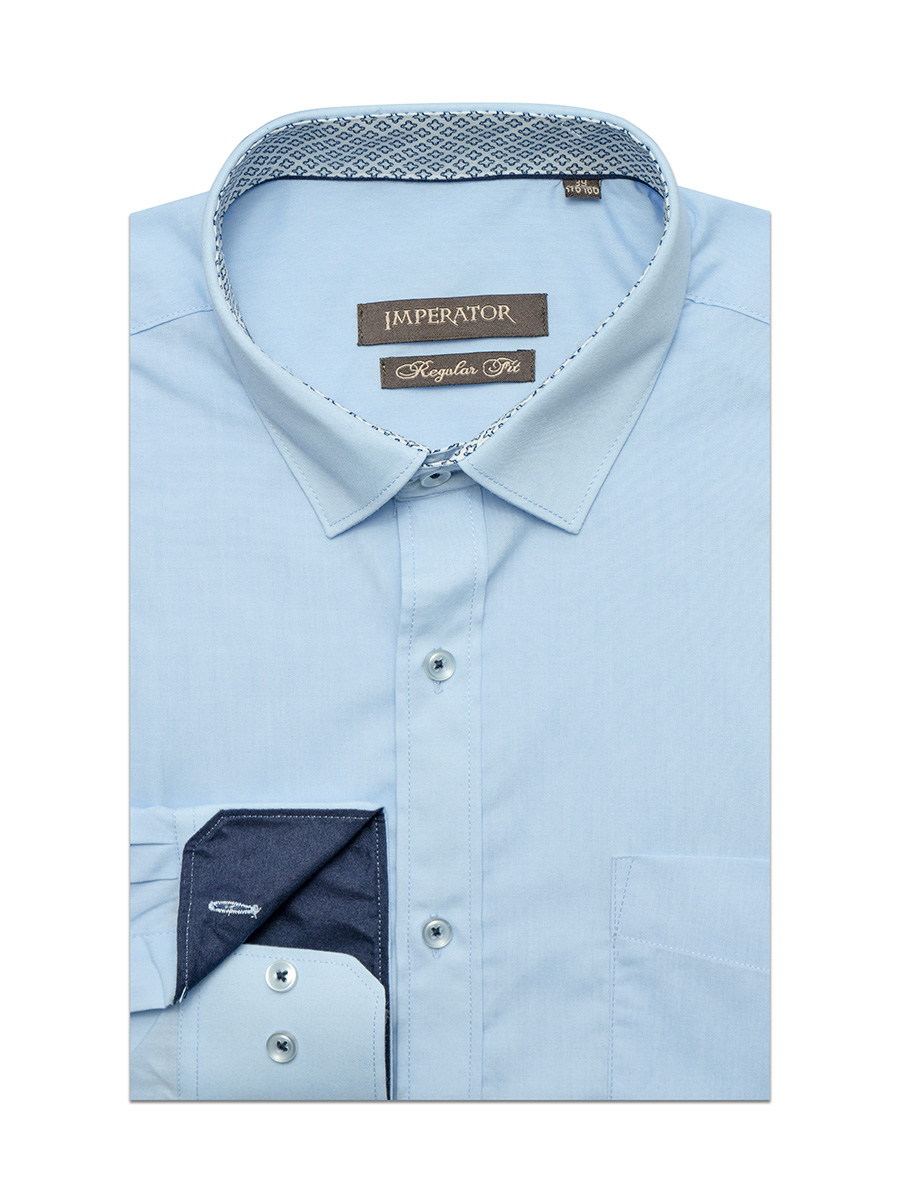 Рубашка мужская Imperator Dream Blue-S голубая 42/178-186