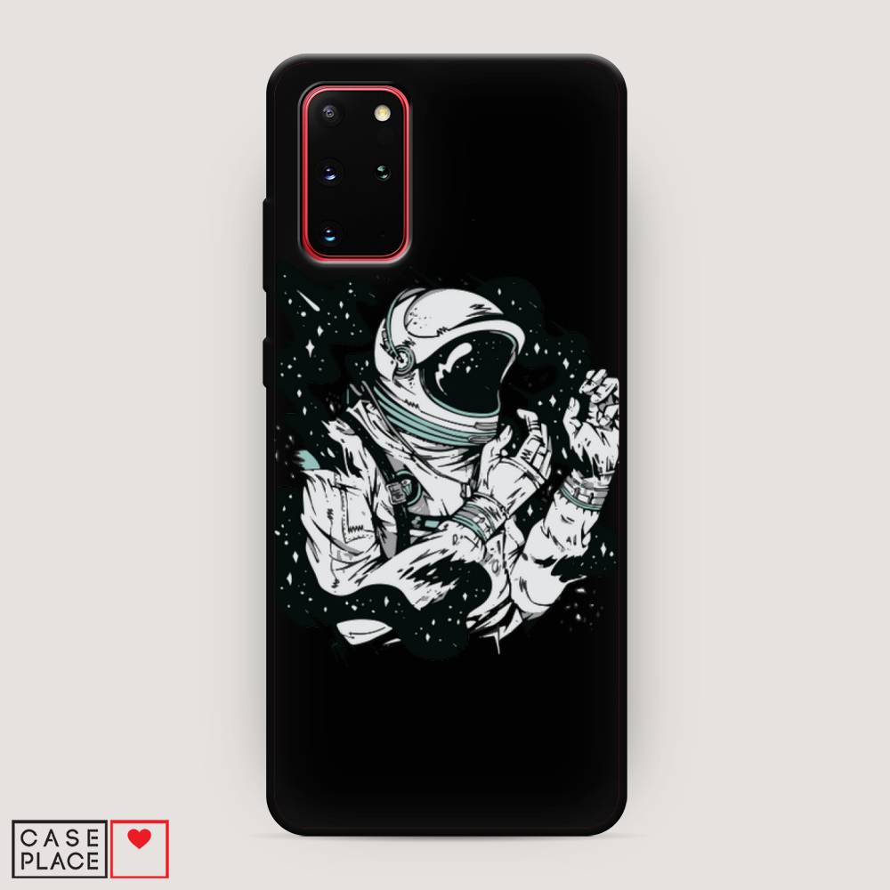 

Чехол Awog на Samsung Galaxy S20 + "Космонавт арт", Черный;белый;прозрачный, 29352-1