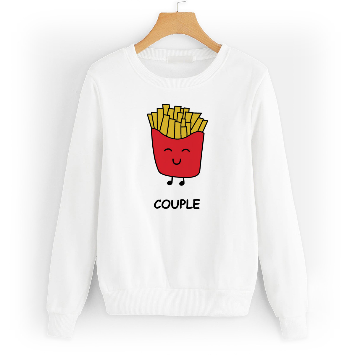 

Свитшот белый CoolPodarok Couple, W0113881
