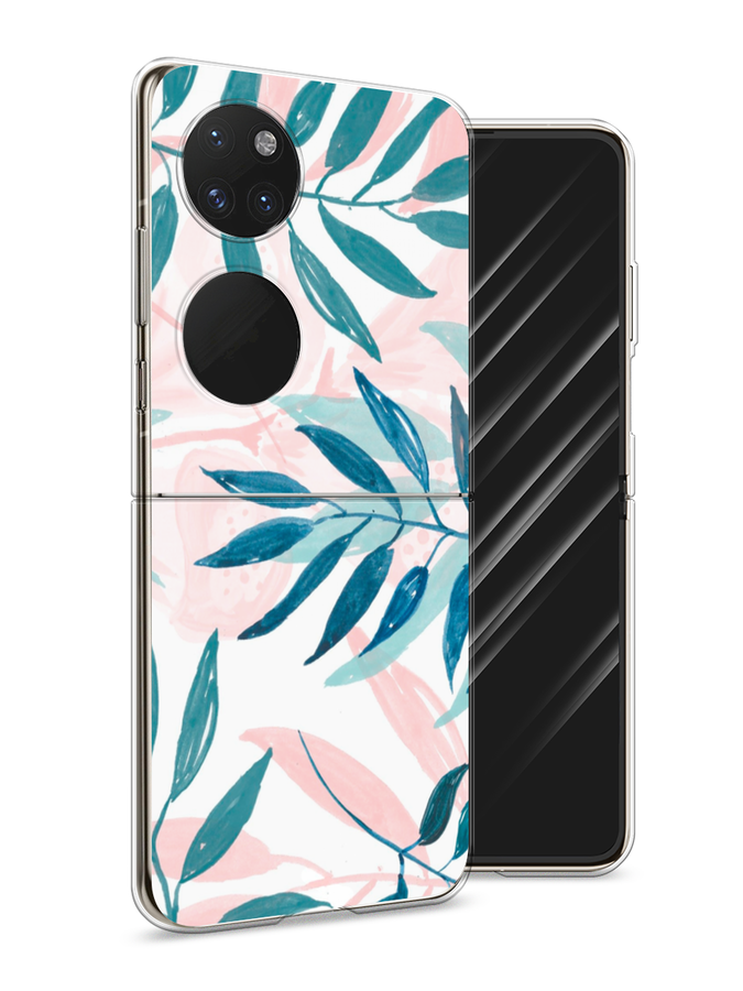 

Чехол Awog на Huawei P50 pocket "Акварельные веточки", Синий;зеленый;розовый, 6107450-7
