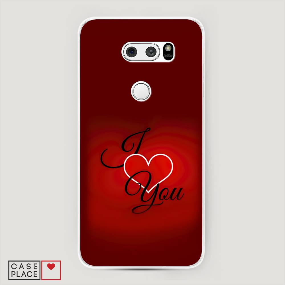 

Чехол Awog на LG V35 ThinQ "I love you 3", Красный;черный, 83650-6