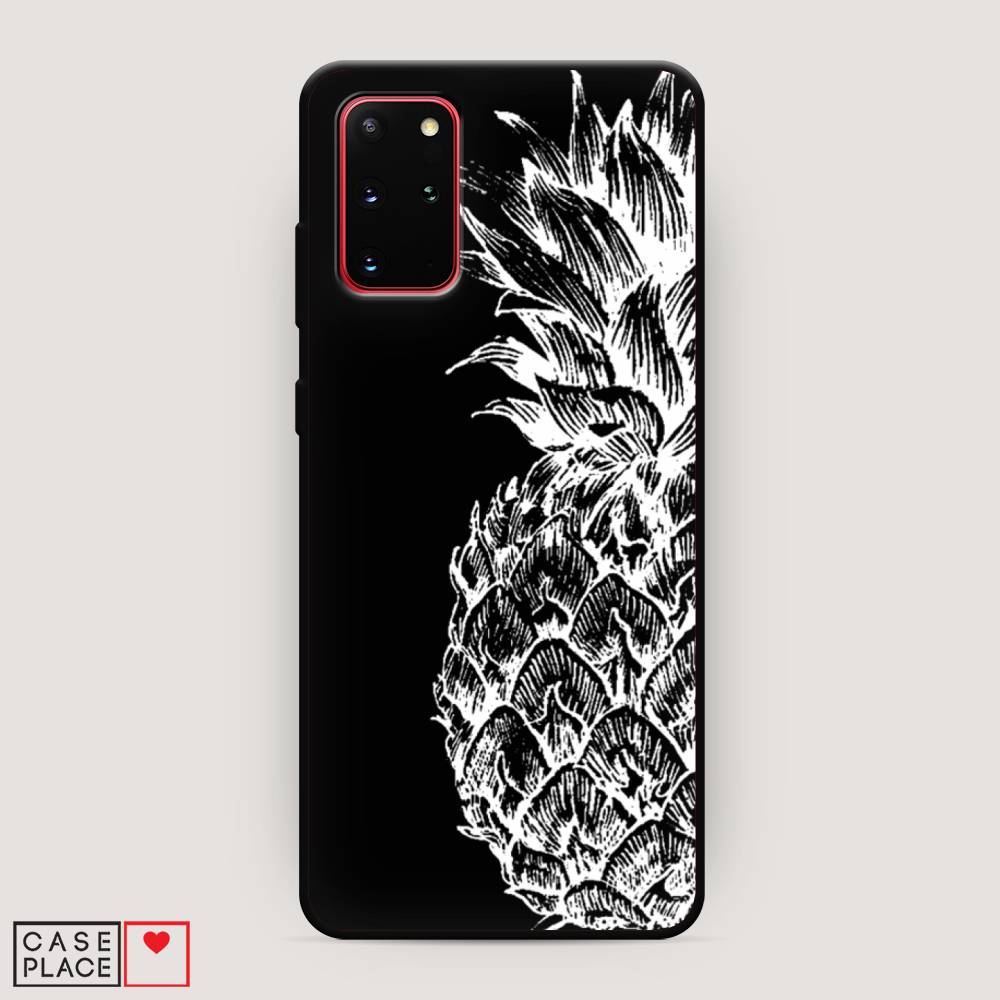 

Чехол Awog на Samsung Galaxy S20 + "Ананас графика белая", Белый, 29352-1