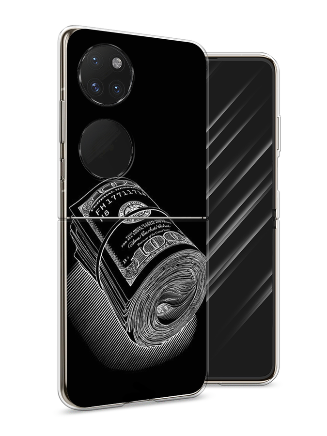 

Чехол Awog на Huawei P50 pocket "Кубышка денег", Черный;серебристый, 6107450-5