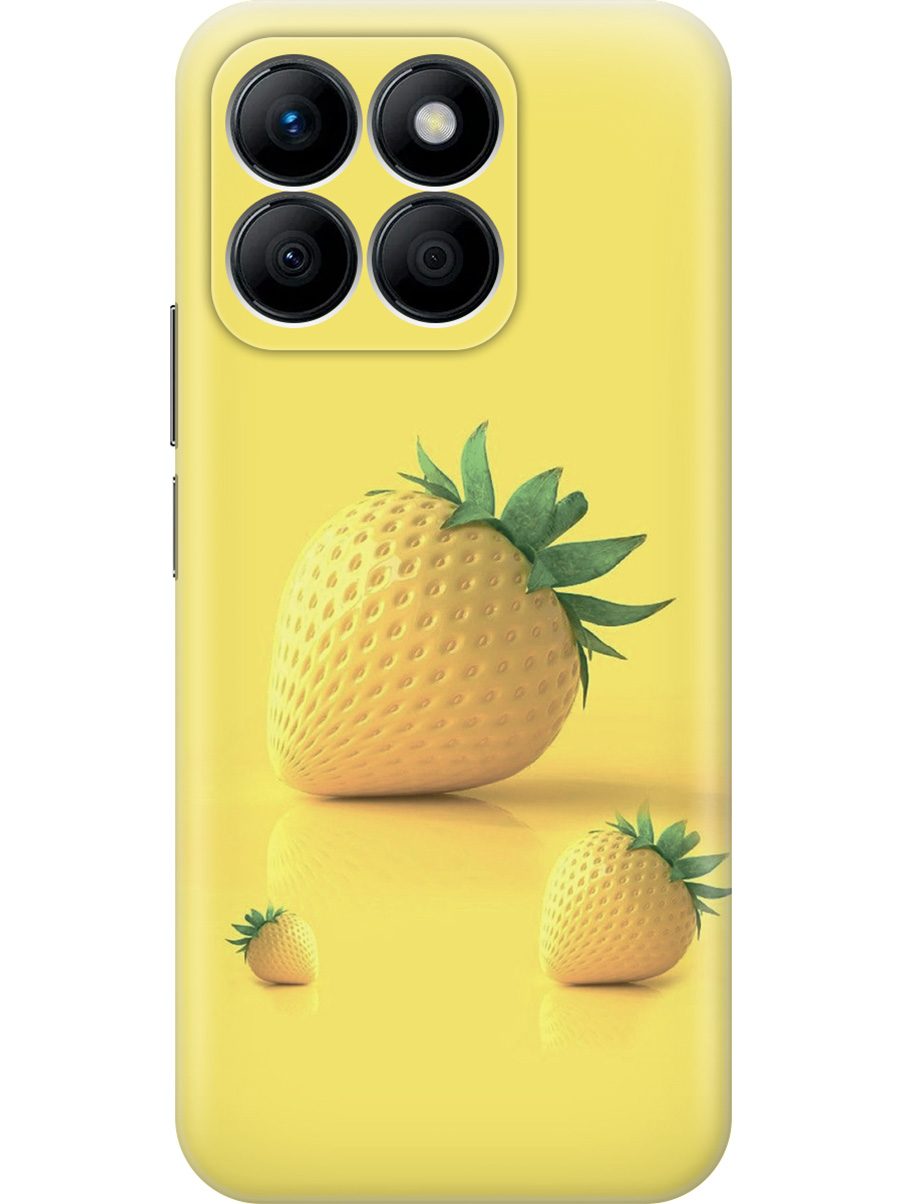 

Силиконовый чехол на Honor X8b с принтом "Желтая клубника", Прозрачный;черный, 781973232