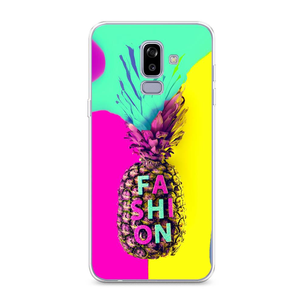 

Чехол Awog на Samsung Galaxy J8 "Кислотный ананас", Желтый;розовый;голубой, 26550-10