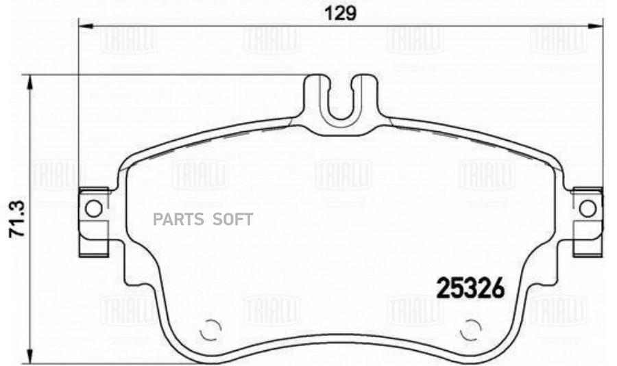 

Колодки торм. для а/м Mercedes A (W176) (12-)/B (W246) (13-) диск. перед. ( TRIALLI PF4146