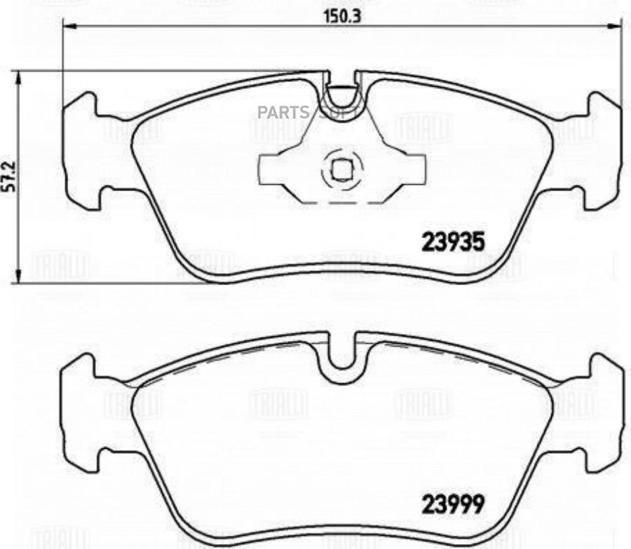 

Колодки торм. для а/м BMW 1 (E81/87) (04-)/3 (E90/91) (05-) диск. перед. (к TRIALLI PF4138