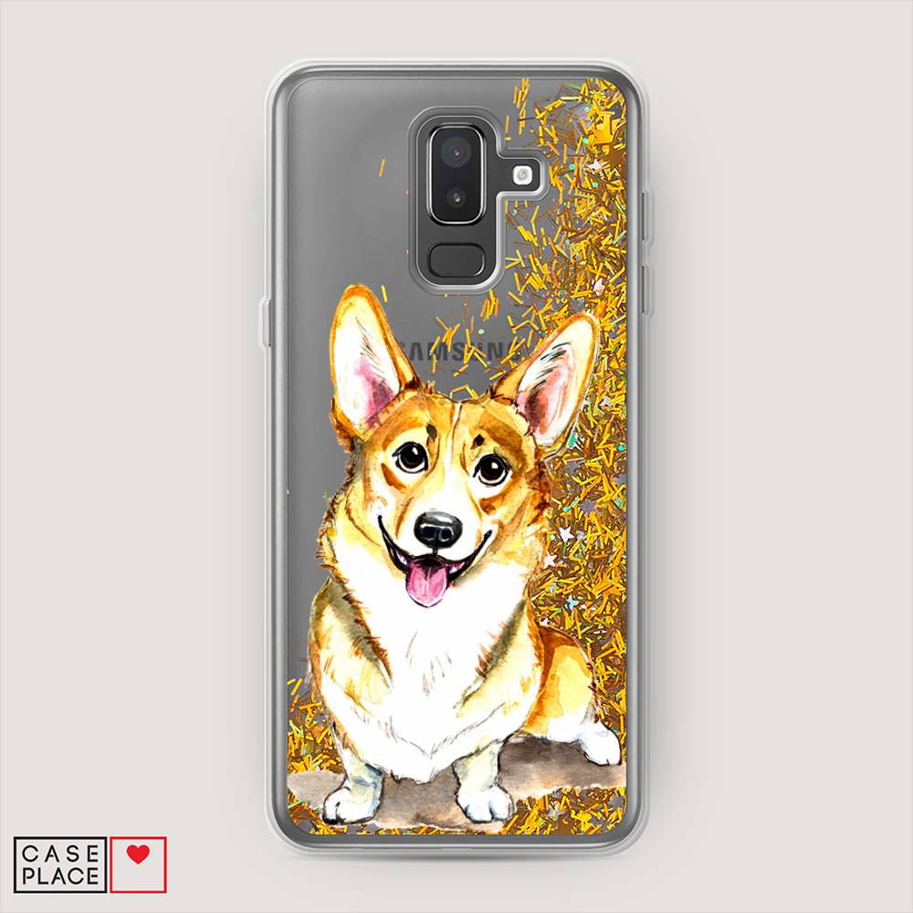 

Чехол Awog на Samsung Galaxy J8 "Малыш корги", Оранжевый;желтый;белый, 26590-1