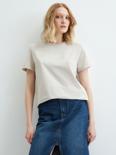 

Футболка женская ZARINA 3122511411 белая XL, 3122511411