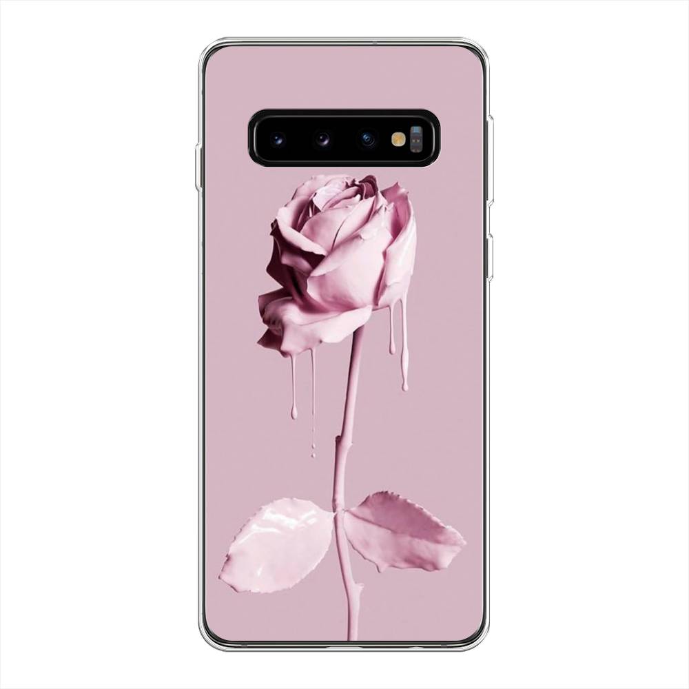 

Чехол Awog на Samsung Galaxy S10 + "Роза в краске", Разноцветный, 27150-8