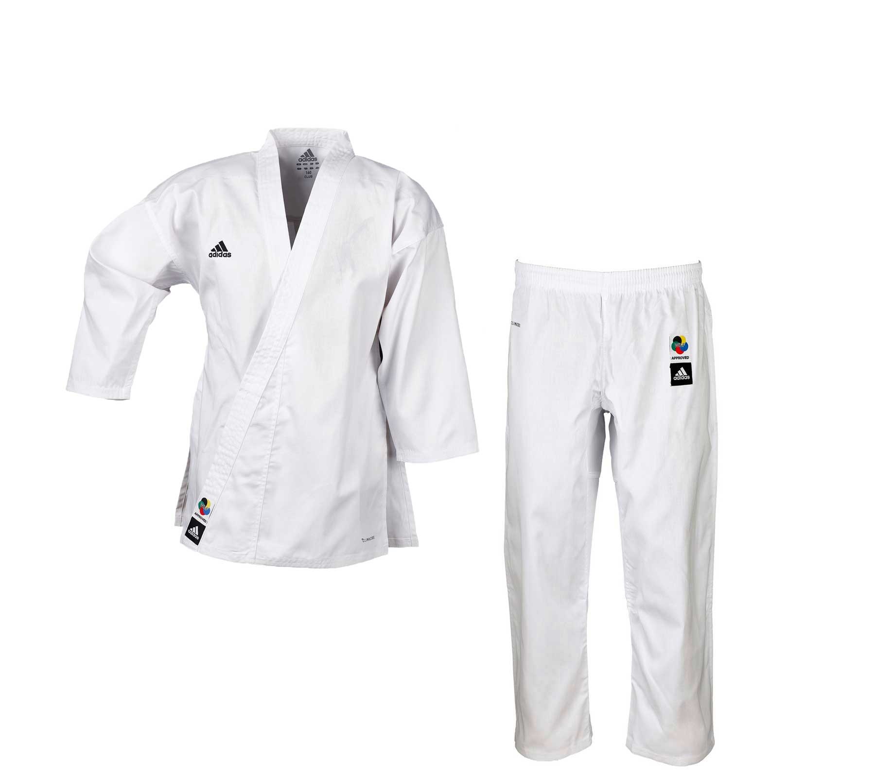 Кимоно для карате Adidas Club Climacool WKF белое, 180 см