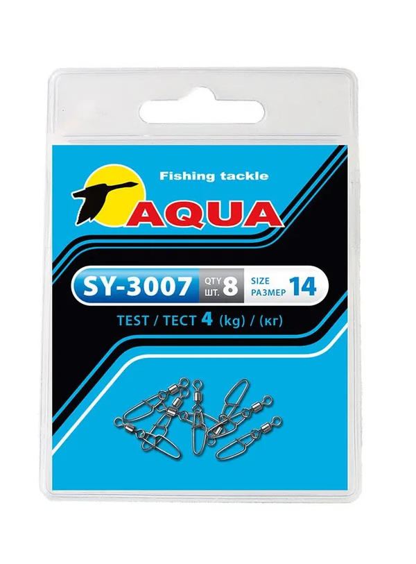 

Карабин с вертлюгом AQUA SY-3007 (4, Серебристый, SY-3007