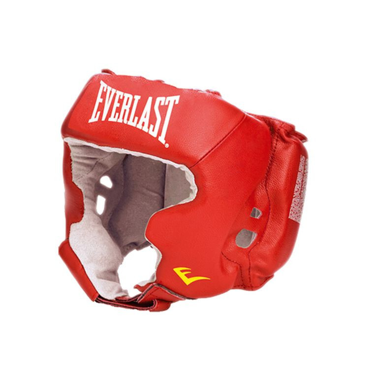 фото Шлем с защитой щек everlast usa boxing cheek m красный