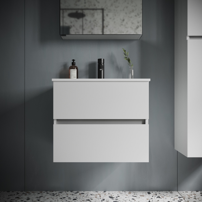 

Тумба с раковиной Sancos Urban 60 белая, UR60W+CN7001, Белый, Urban