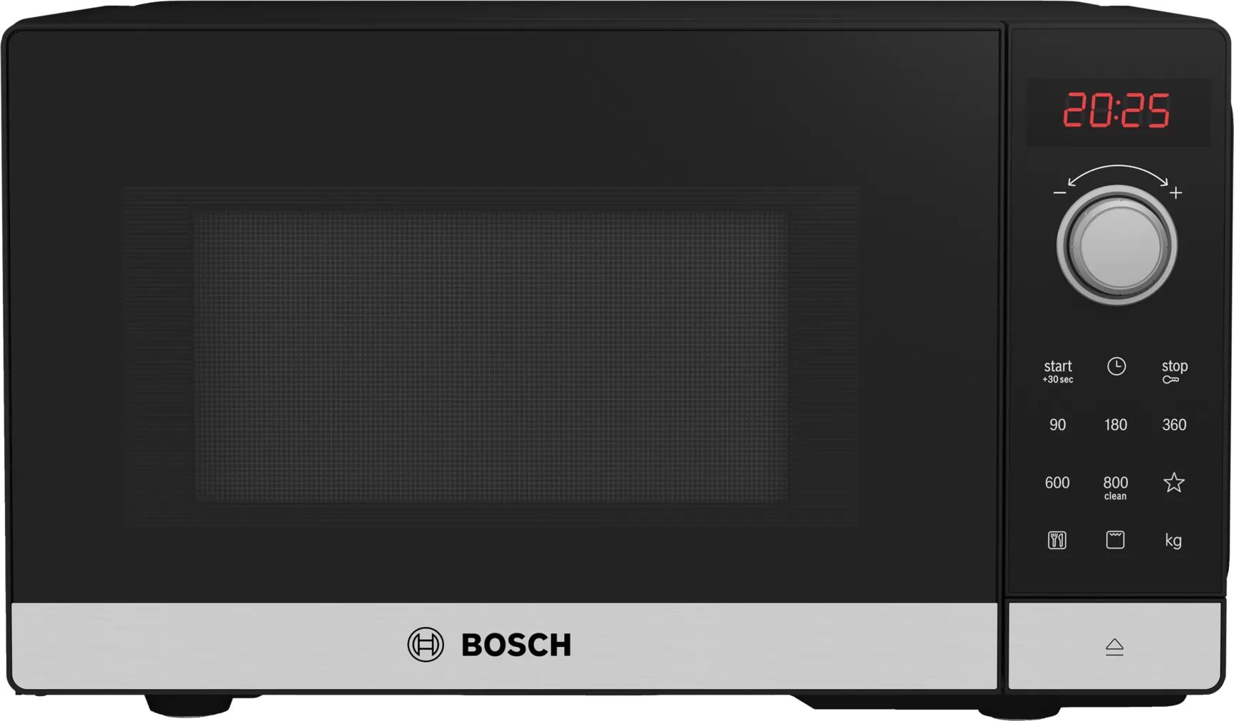 Микроволновая печь соло Bosch FEL023MS2 черный, серебристый мини печь tefal optimo of463d30 серебристый