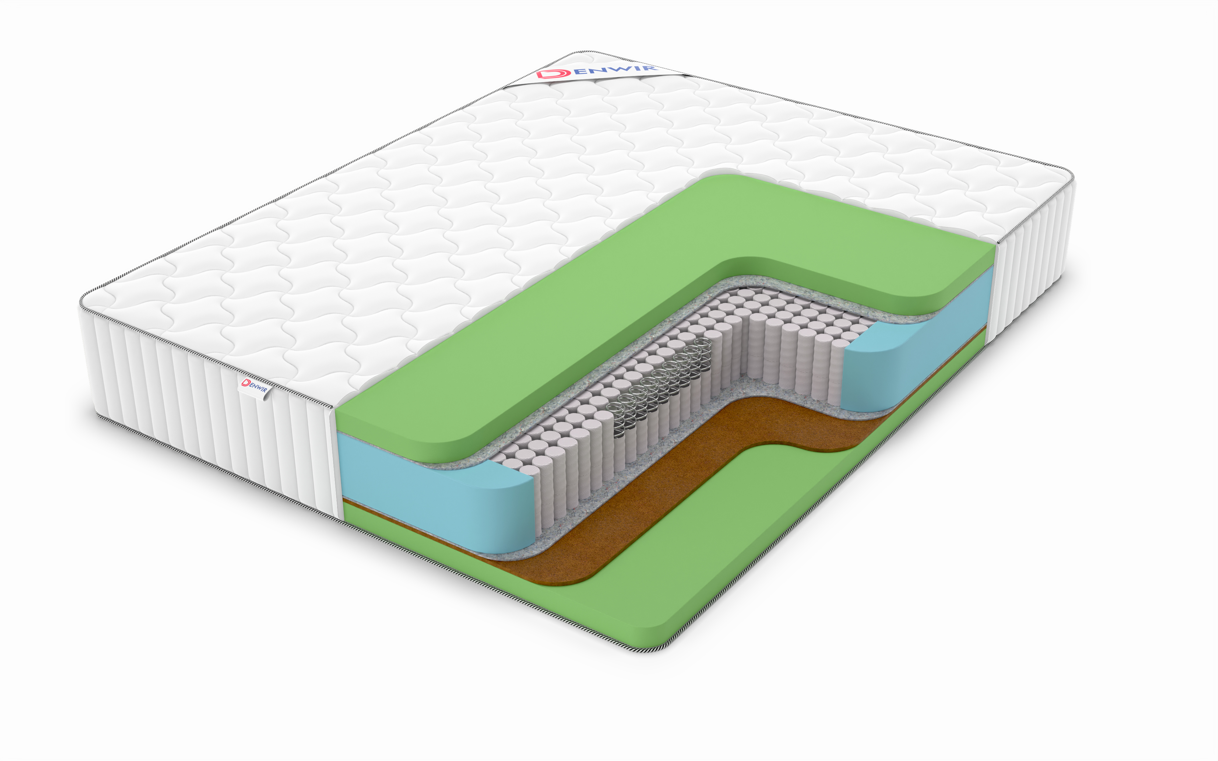

Матрас пружинный DENWIR CLASSIC BALANCE FOAM PLUS S1000 /chstmat_CBFPS1000_110x190, Белый, CLASSIC BALANCE FOAM PLUS S1000