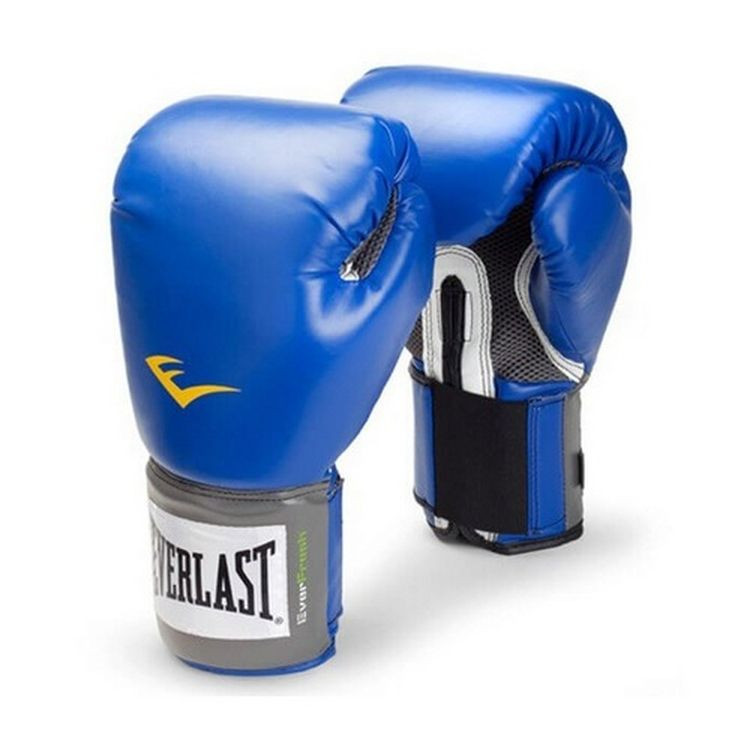 фото Боксерские перчатки everlast pu pro style anti-mb youth синие, 8 унций