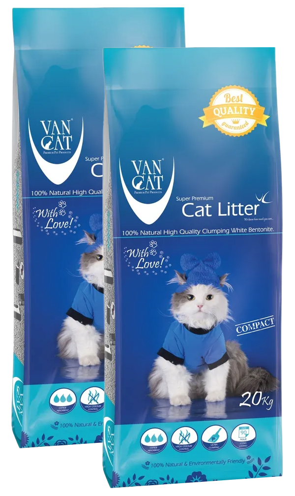 VAN CAT VAN CAT NATURAL наполнитель комкующийся для туалета кошек 100 % Натуральный (20 +