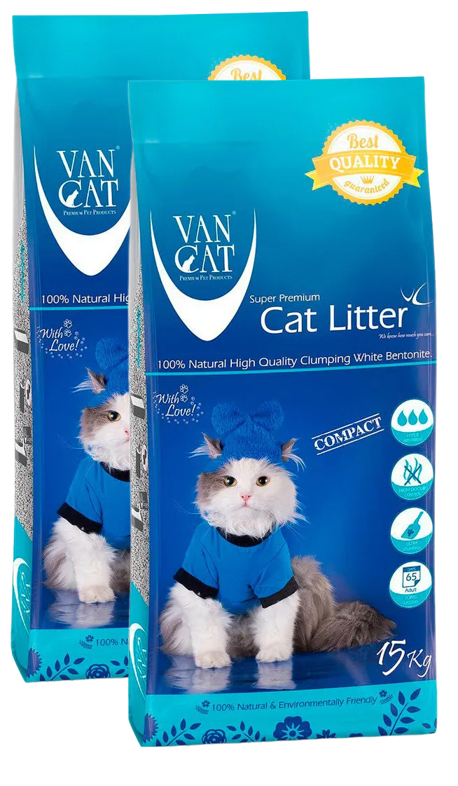 фото Van cat van cat natural наполнитель комкующийся для туалета кошек 100 % натуральный (15 +
